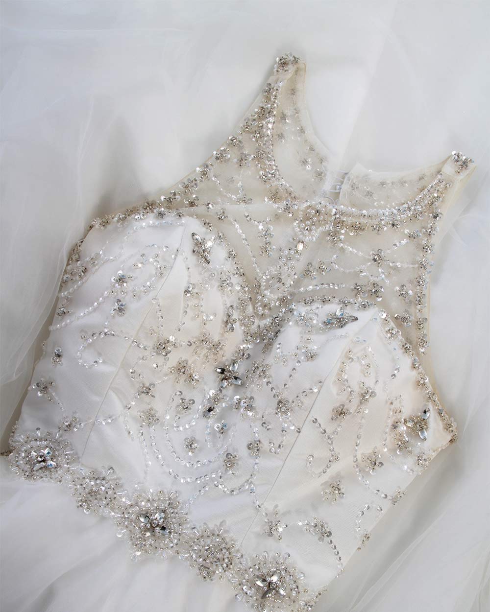 Signature Ivory Princess Wedding Dress Size 10 - Image 3