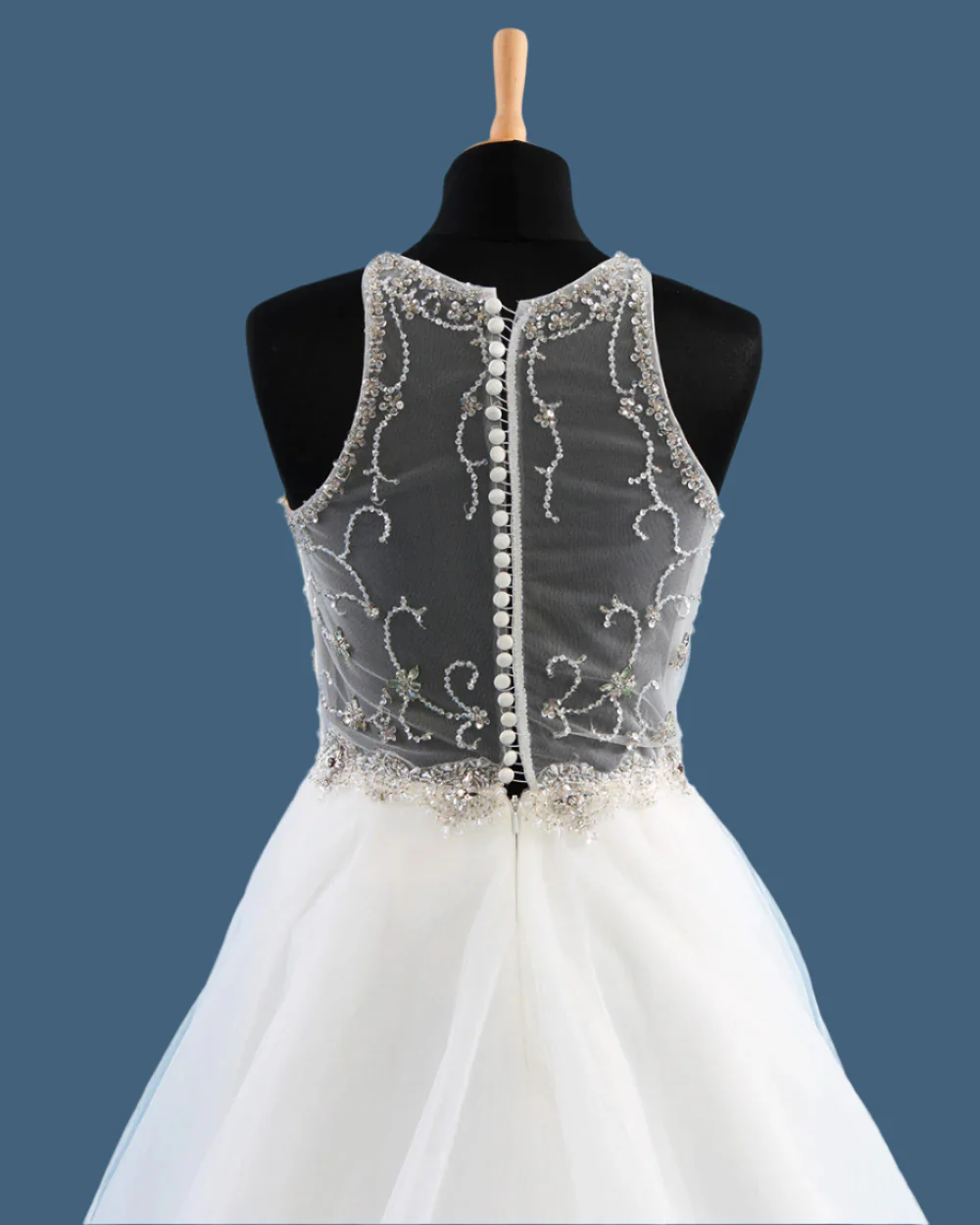 Signature Ivory Princess Wedding Dress Size 10 - Image 8
