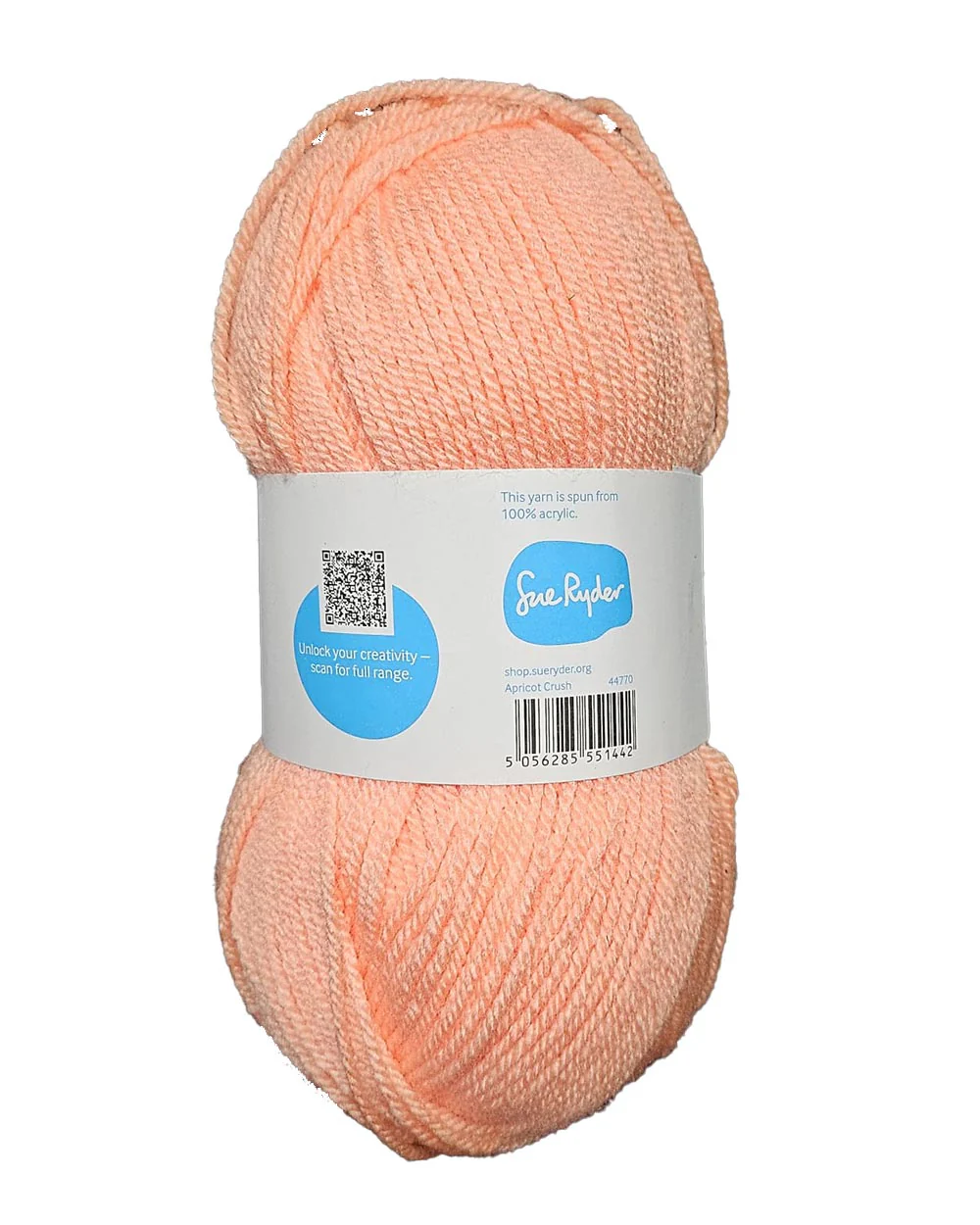 Single Ball Acrylic Yarn Double Knit Wool Apricot Crush - Image 2