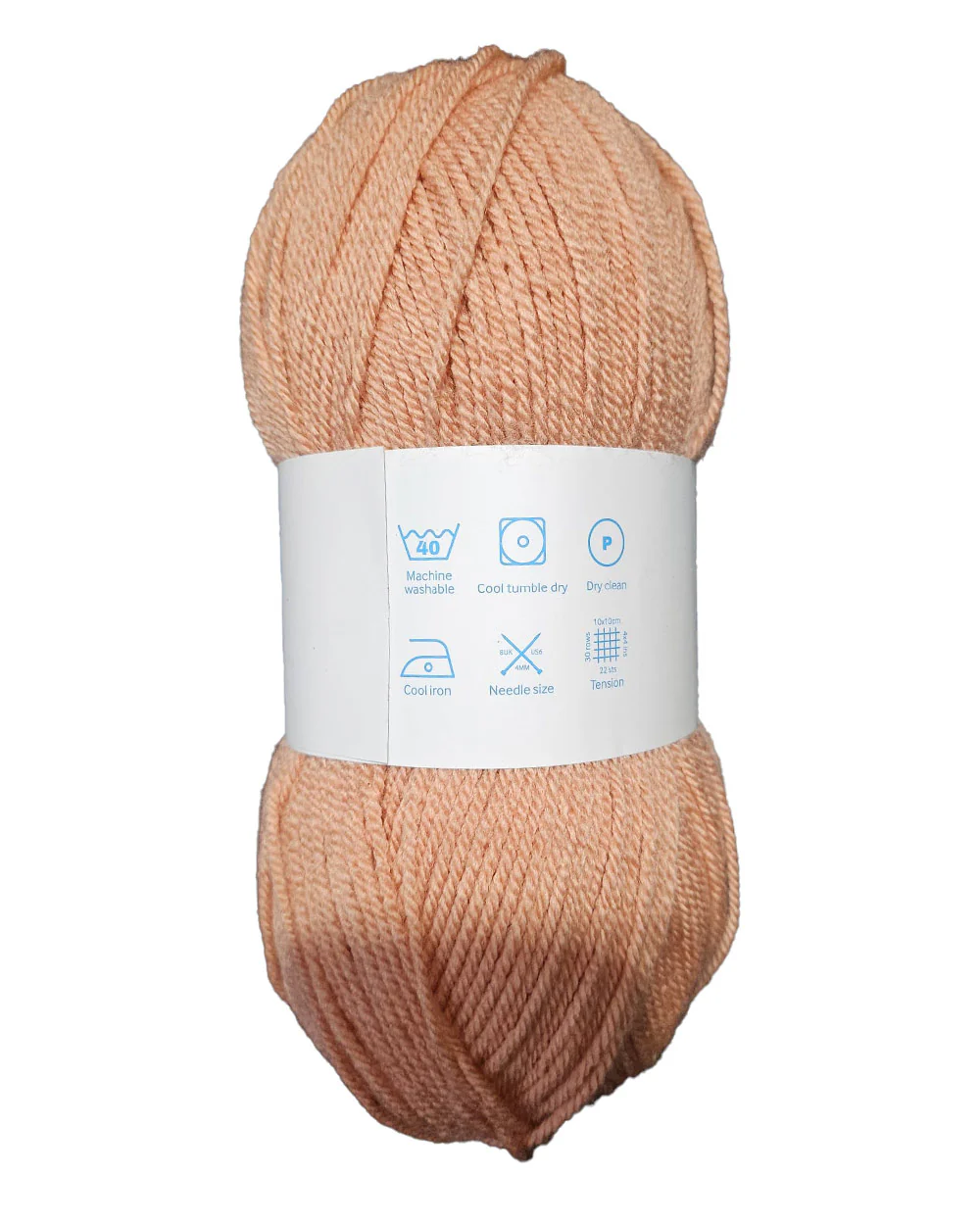 Single Ball Acrylic Yarn Double Knit Wool Pastel Peach - Image 4