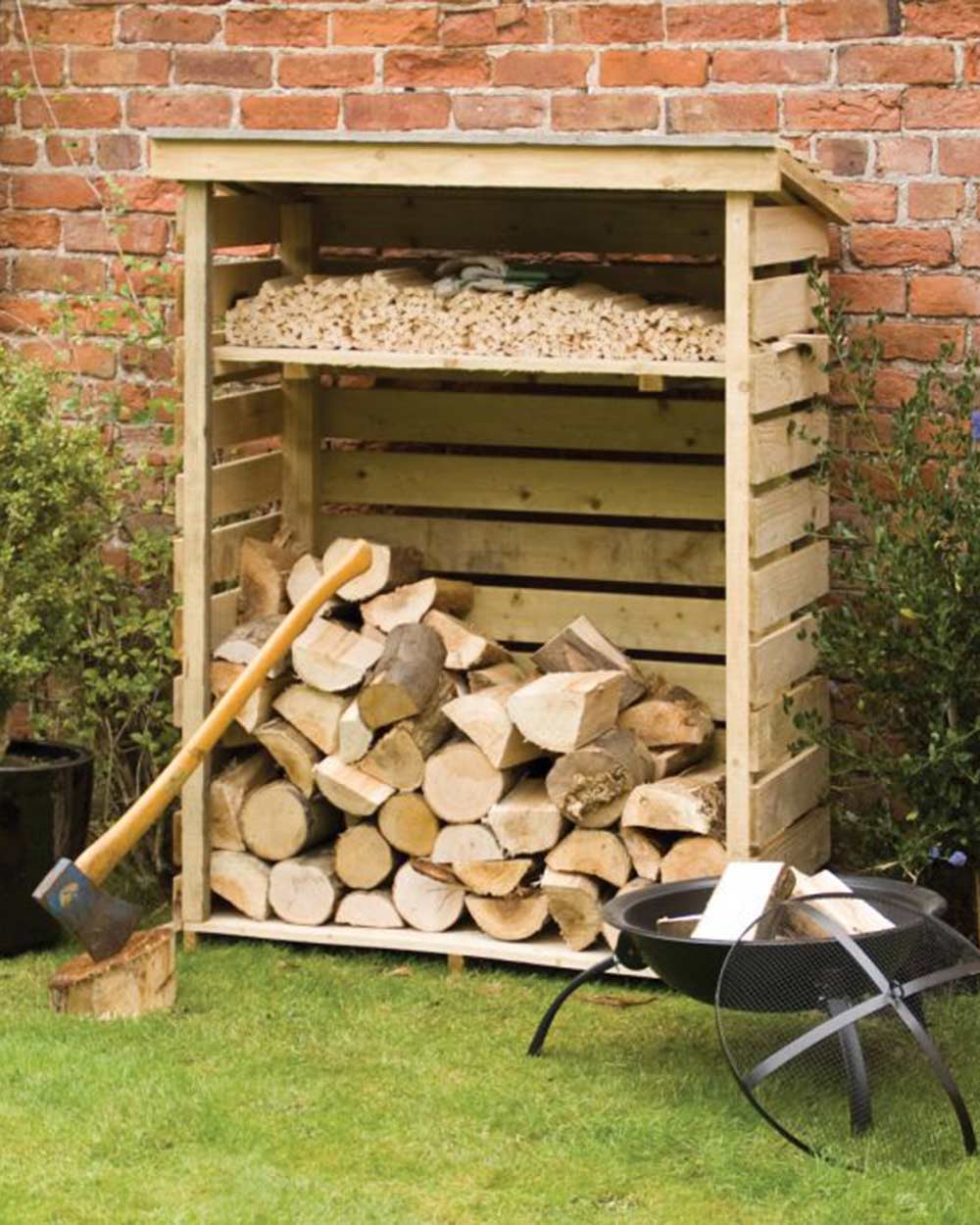 Small Log Store Outdoor Storage Rowlinson