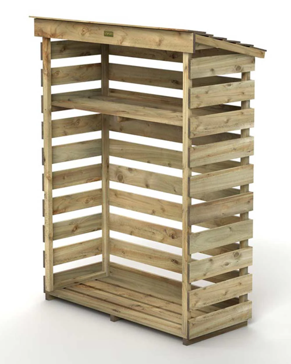 Small Log Store Outdoor Storage Rowlinson - Image 2