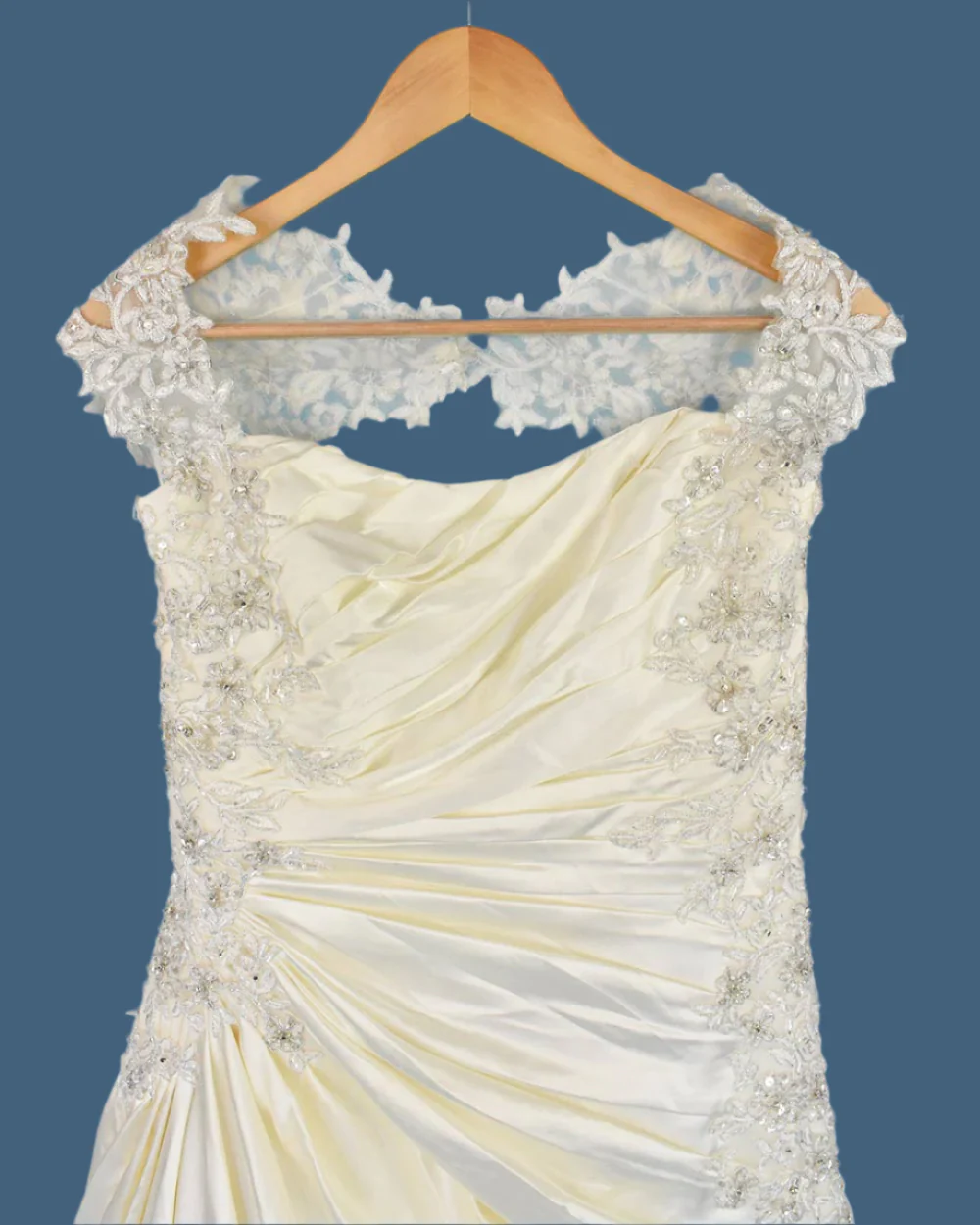 Sophia Tolli Ivory Ruched A Line Wedding Dress - Image 4