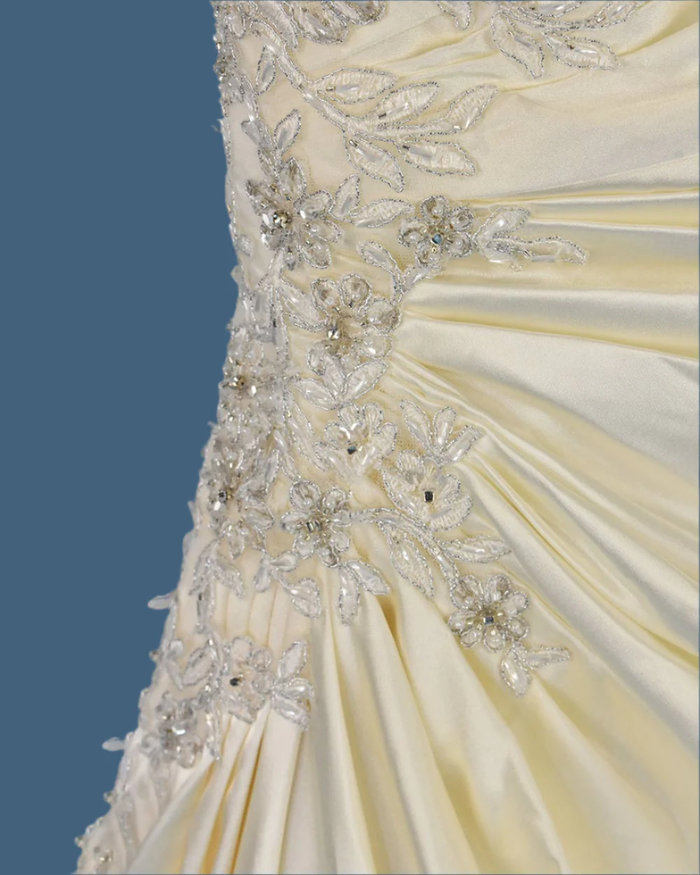 Sophia Tolli Ivory Ruched A Line Wedding Dress - Image 6