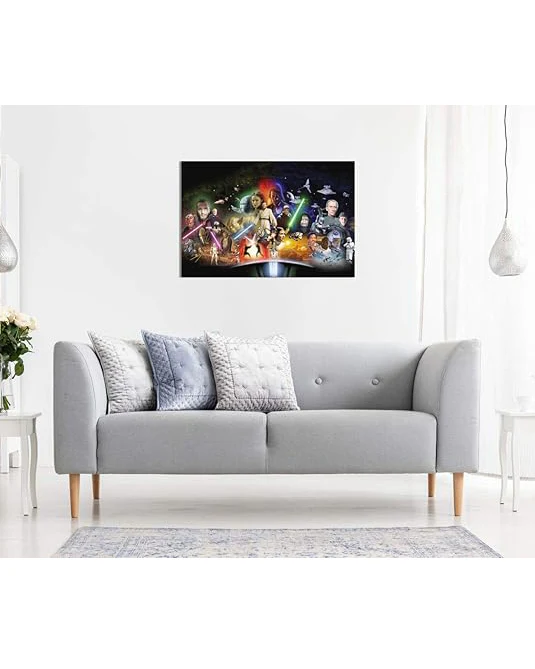 Star Wars Collage Movie Canvas Wall Art A1 30x20in - Image 2