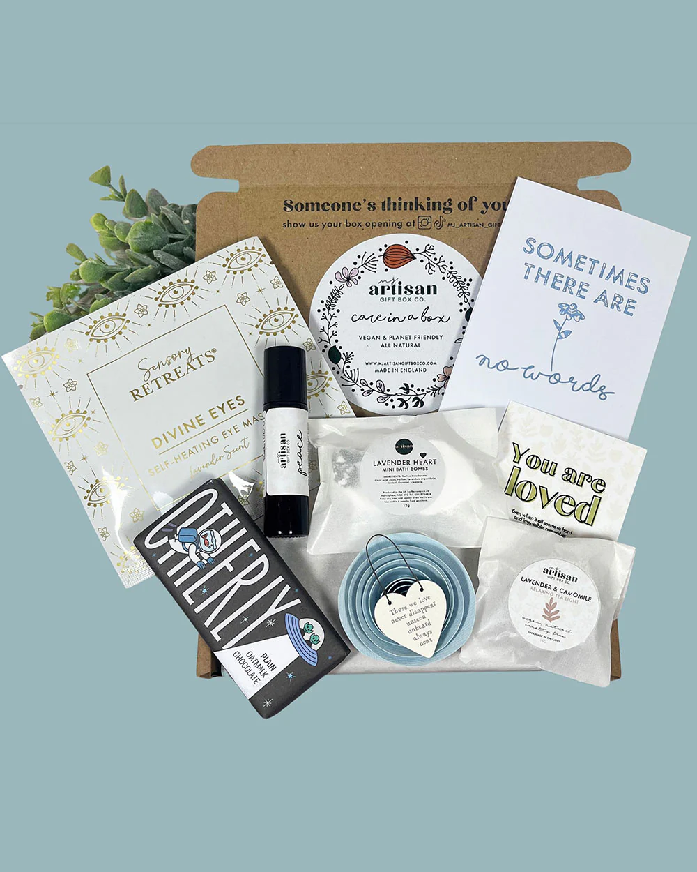 Sympathy Hamper Bereavement Care Gift Set Blue - Image 2