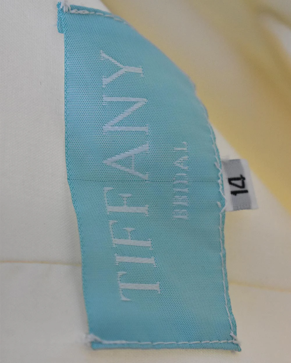 Tiffany Bridal Ivory A Line Wedding Dress Size 14 - Image 9