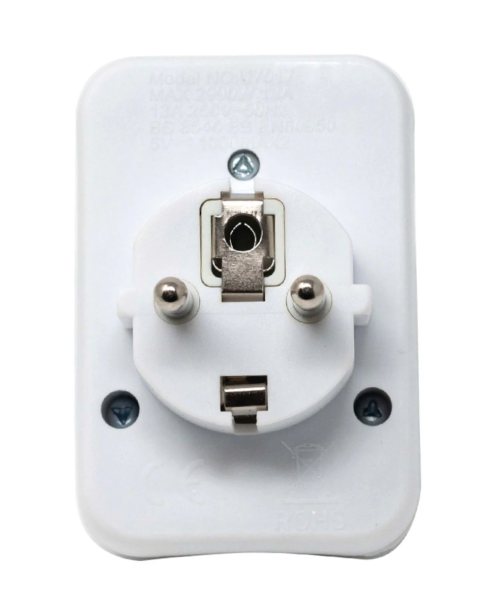 UK to EU Travel Adapter With USB Ports - Image 5