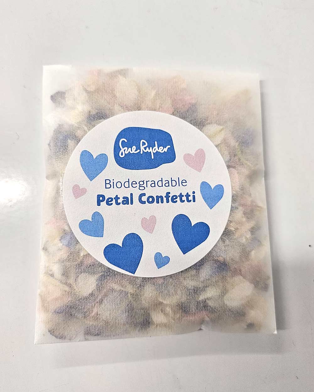 Wedding Confetti Real Petals Pink Ivory Blue Biodegradable - Image 4