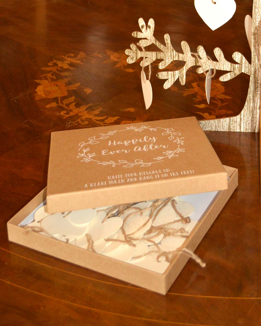 Wedding Guest Book Heart Tree Keepsake - Image 5
