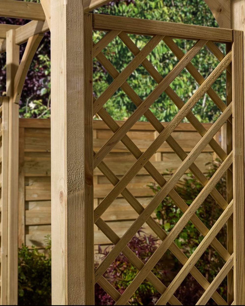 Wide Garden Arch Broadway Pergola Rowlinson - Image 4