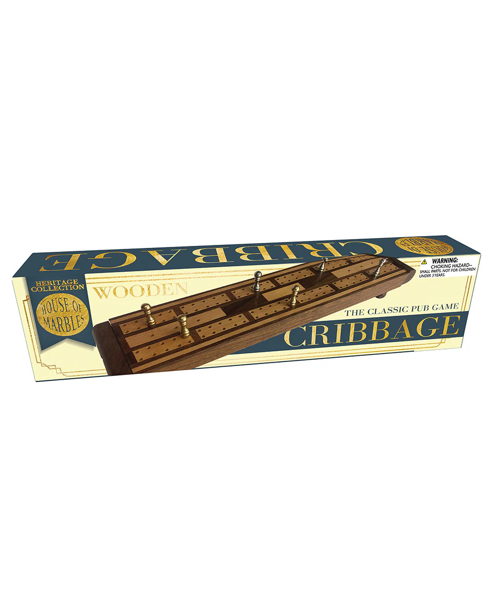 Wooden Cribbage Game Set Boxed