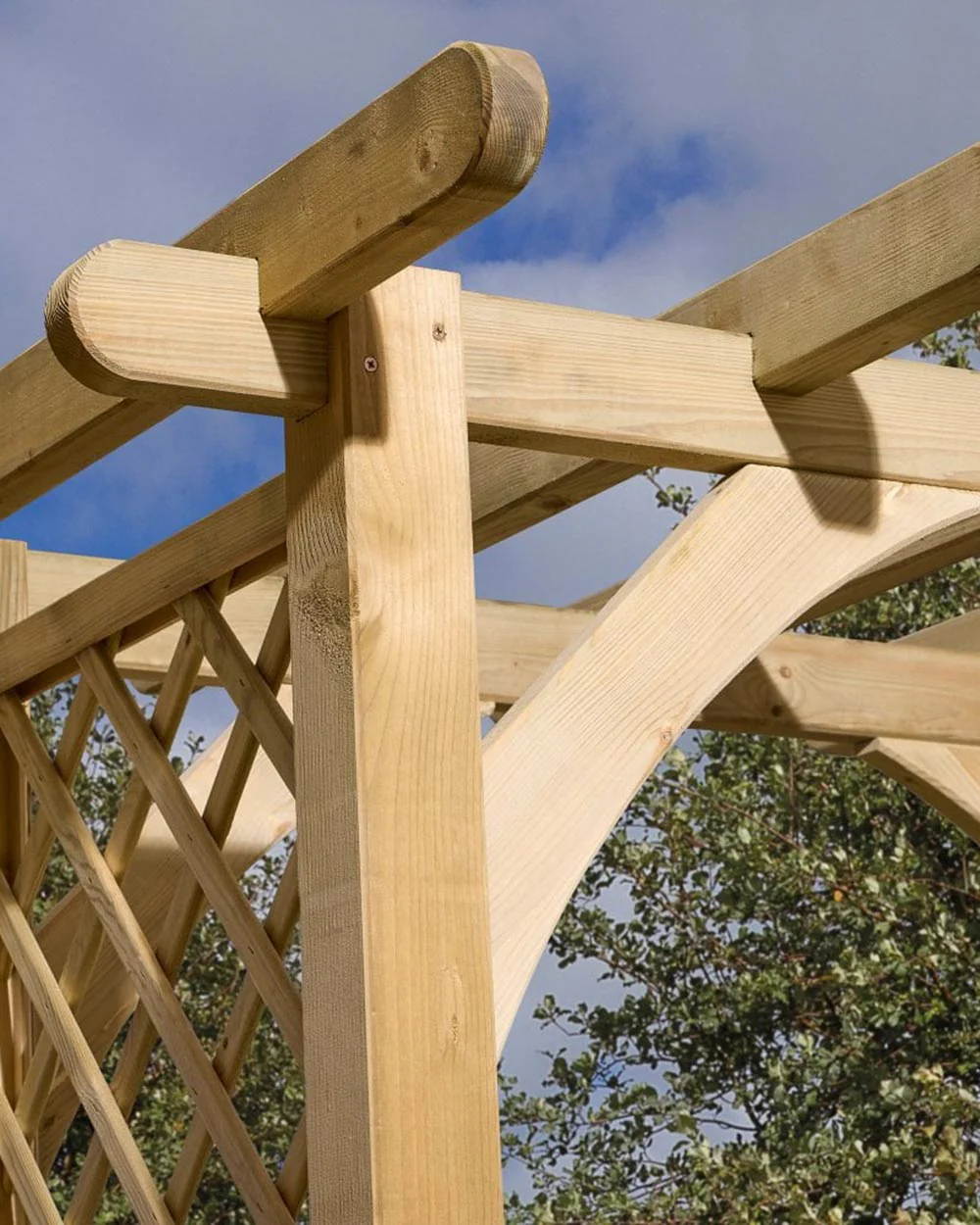 Wooden Garden Arch Cheltenham Rowlinson - Image 4