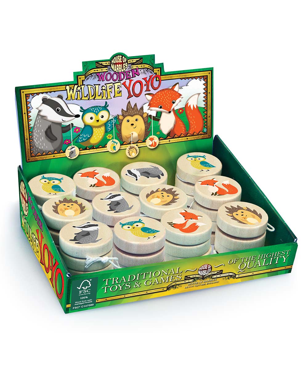 Wooden Yo Yo Cute Wildlife Characters, 3+ - Image 2