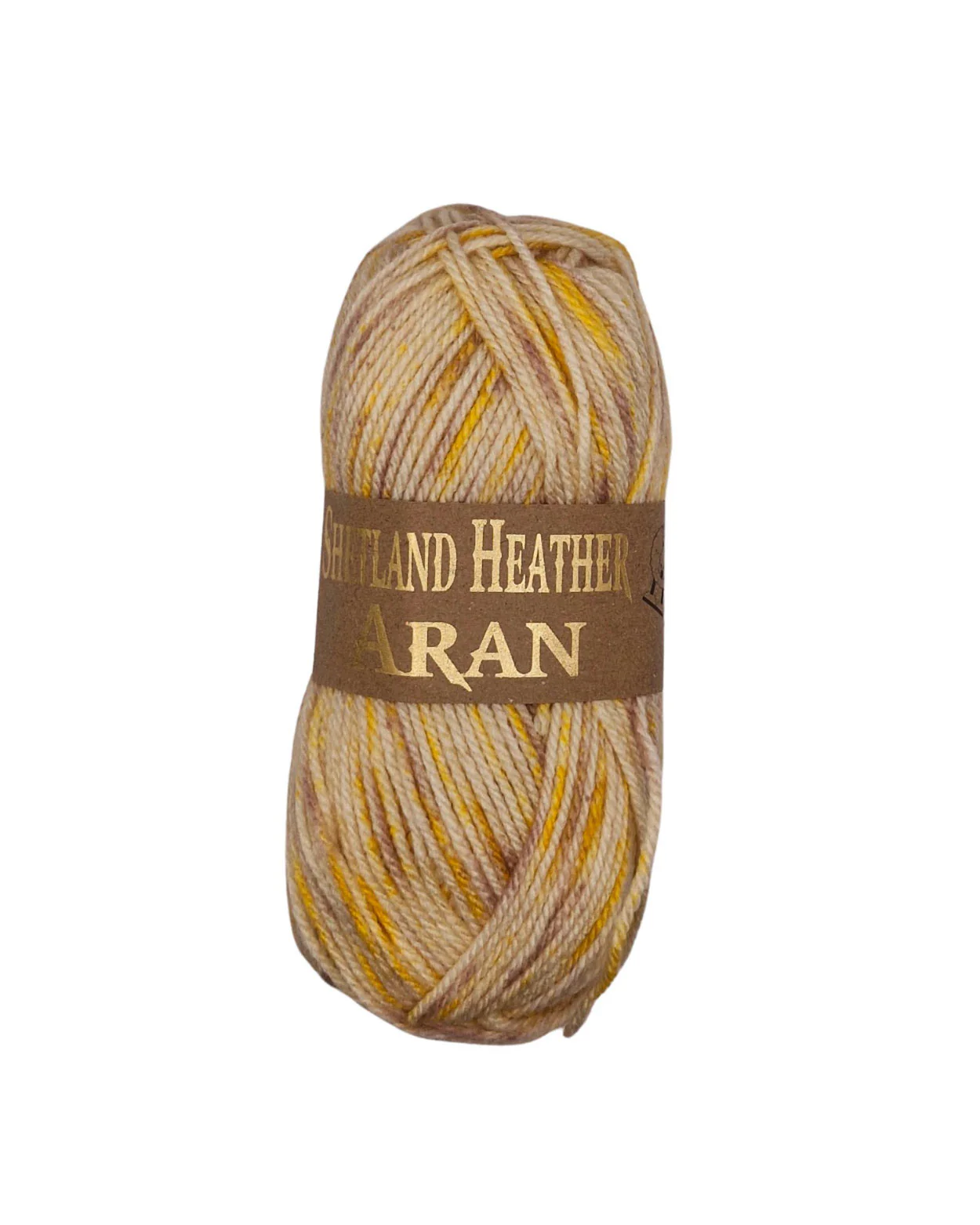 Woolcraft Shetland Heather Aran Wool 27 Buttermilk Yellow