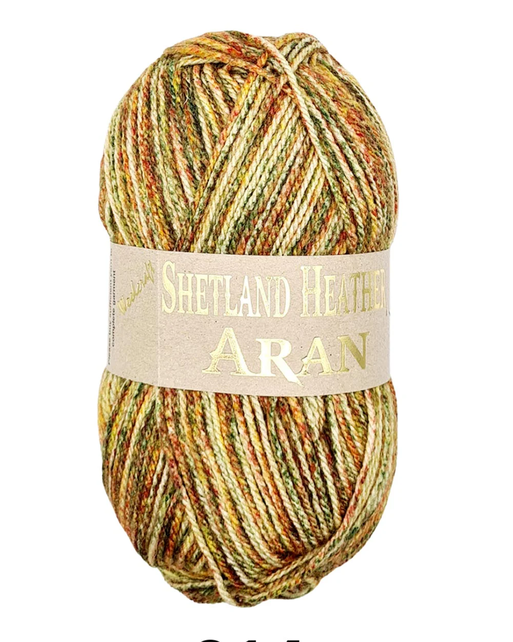 Woolcraft Shetland Heather Aran Yarn Wool 014 Gooseberry