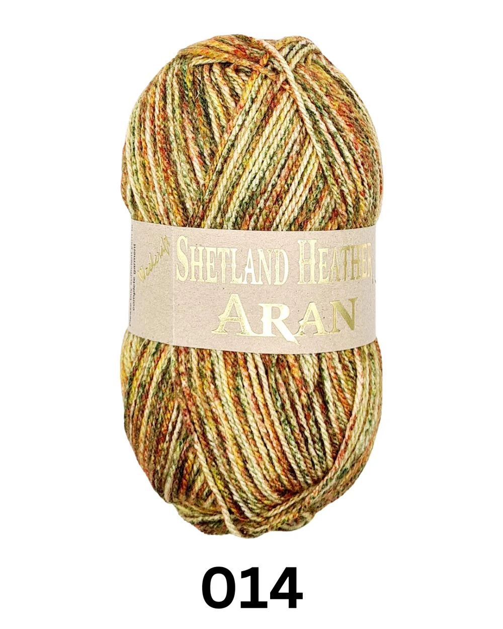 Woolcraft Shetland Heather Aran Yarn Wool 014 Gooseberry - Image 2