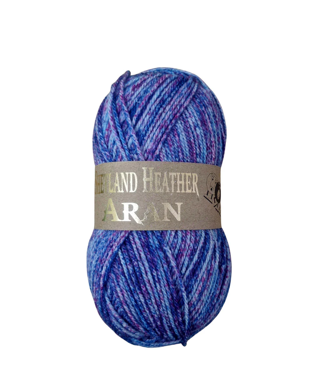 Woolcraft Shetland Heather Aran Yarn Wool 016 Midnight Blue